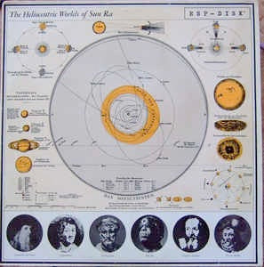 Image of Front Cover of 2014270C: LP - SUN RA, The Heliocentric Worlds Of Sun Ra II (Fontana (Black/Silver); STL 5499, UK 1969 Reissue, Stereo) Small rip / damage at spine. Catalogue number sticker, sticker ghost, and small writing on reverse of sleeve  VG/VG+