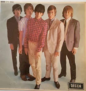 Image of Front Cover of 4624295E: 7" EP - THE ROLLING STONES, Five by Five (Decca Unboxed; DFE 8590, UK 1964, Picture Sleeve, Mono, KT Tax Code Under 'Extended Play' (Right)) Sticker Stuck To Rear Sleeve  VG+/VG+