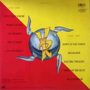 Image of Back Cover of LP - VG/VG - VICIOUS RUMORS, Vicious Rumors (Atlantic; 7567 82075 1, Germany 1990, Inner), Strong VG - light marks only. Light creasing and ring wear. ,  - 2326214E