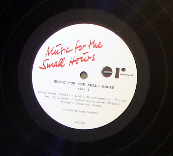 Image of Label Cover of LP - EX/EX - CLARKE BOLAND SEXTETT, Music For The Small Hours (Rearward; RW120LP, Italy 2008 Reissue, Picture Sleeve), ,  - 0526092E