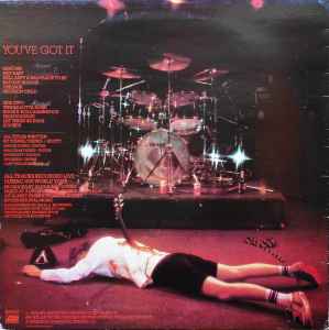Image of Back Cover of LP - G+/G+ - AC/DC, If You Want Blood You've Got It (Atlantic Orange & Green; K50532, UK 1978, No 'Made in UK' on Label), Several marks - some background Heavy edgewear, small tear on back.,  - 4326051E
