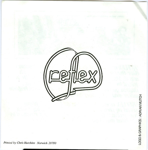 Image of Back Cover of 7" - /VG+ - REFLEX, Funny Situation / (Version Two) (Star Records; ST 002, UK 1981, Picture Insert), Nice copy with only a few very light storage marks. Picture insert in great condition too with some very light discolouration,  - 1316588C