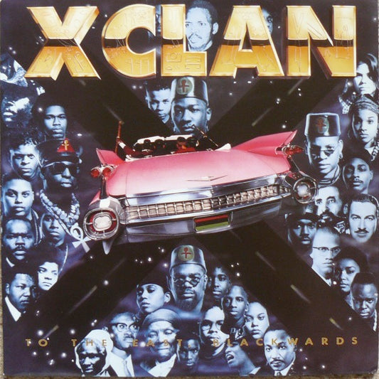 Image of Front Cover of LP - EX/G+ - X CLAN, To the East Blackwards (Island; BRLP 548, UK 1990, Inner), Marks on side 2 (bringing grading down) but plays well.,  - 1326201E