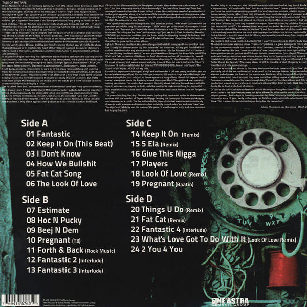 Image of Back Cover of 0834231E: 2xLP - SLUM VILLAGE, Fan-Tas-Tic Vol 1 (Ne'Astra Music Group; NMG5762-LP, US 2015 Reissue)   NEW/NEW