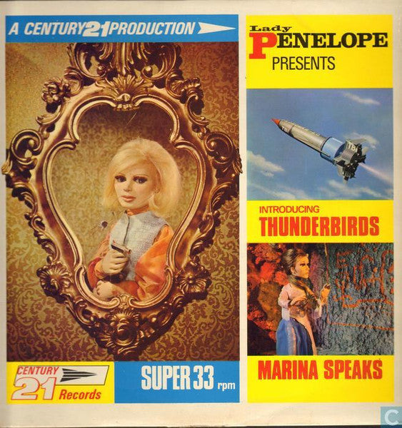 Image of Front Cover of 4625147E: LP - GERRY ANDERSON, Lady Penelope Presents (Century 21; LA 2, UK 1966, Laminated Flipback Sleeve, Mono)   G+/G+