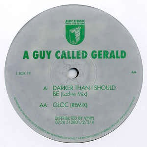 Image of Front Cover of LP - /G - A GUY CALLED GERALD, Darker Than I Should Be (Ladies Mix) / Gloc (Remix) (Juice Box; J BOX 19, UK 1994), ,  - 2446153S