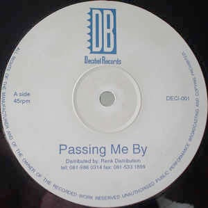 Image of Front Cover of 12" - /G+ - RENK CREW, Passing Me By (Decibel Records; DECI 001, UK 1994), WOL. Lots of marks either side, causing surface noise particularly noticeable during the start of each track.,  - 3546353S