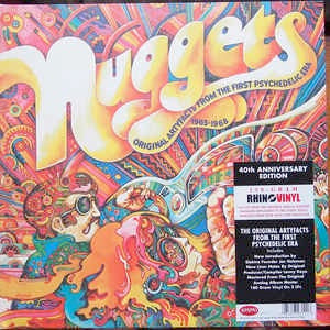 Image of Front Cover of 4525263E: 2xLP - VARIOUS, Nuggets: Original Artyfacts From The First Psychedelic Era 1965-1968 (Rhino; 8122797111, Europe 2012 Reissue, Gatefold, Insert, 180 Gram Vinyl) Hairlines. Corner bump.  VG+/VG