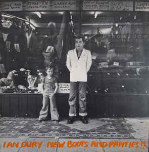 Image of Front Cover of 1425377E: LP - IAN DURY, New Boots and Panties!! (Stiff; SEEZ4, UK 1977, Single Sleeve, Inner With Diagonal Cut Corners)   VG/VG