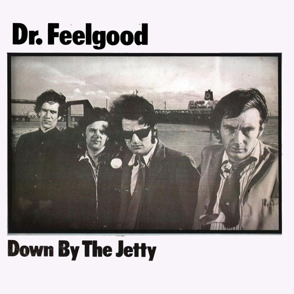 Image of Front Cover of LP - VG/G - DR FEELGOOD, Down By the Jetty (UA; UAS 29727, UK 1975, Laminated Sleeve, DOF/ST/75 On Rear, Mono), Lots of little light marks, hairlines and a couple of long surface marks, nothing feelable, PLays through well, Strong VG sleeve, Just four spine pinches, Otherwise nice. ,  - 2516099C