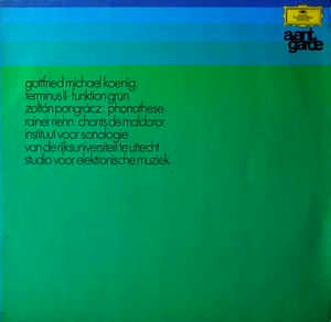 Image of Front Cover of LP - VG+/VG - GOTTFRIED MICHAEL KOENIG / ZOLT N PONGR CZ / RAINER RIEHN , Terminus II   Funktion Gr n / Phonothese / Chants De Maldoror (Deutsche Grammophon; 643 545, Germany 1970, Laminated Sleeve), Strong VG,  - 3726152E