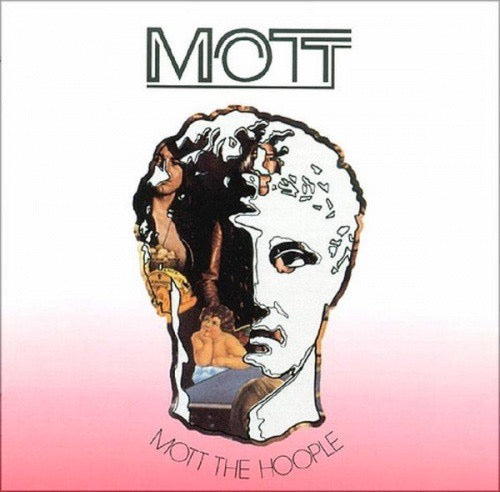 Image of Front Cover of LP - VG/VG+ - MOTT THE HOOPLE, Mott (CBS Orange ; 69038, UK 1973, Gatefold Die Cut with Acetate Print, Inner), Stickered Sleeve,  - 1626298E