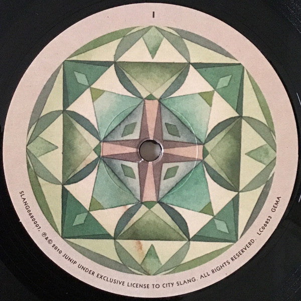 Image of Label Cover of 2xLP - VG+/EX - JUNIP, Fields (City Slang; SLANG0680007, Germany 2010, Gatefold, 2 Inners), Really clean copy, looks unplayed.,  - 0846131S