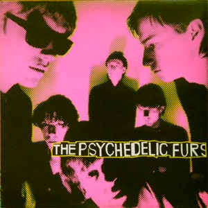 Image of Front Cover of 3514286C: LP - THE PSYCHEDELIC FURS, The Psychedelic Furs (CBS Orange/Yellow; CBS 84084, UK 1980, Pink Cover) Lots of light hairlines, Sleeve has some creasing and ring wear  VG/G+