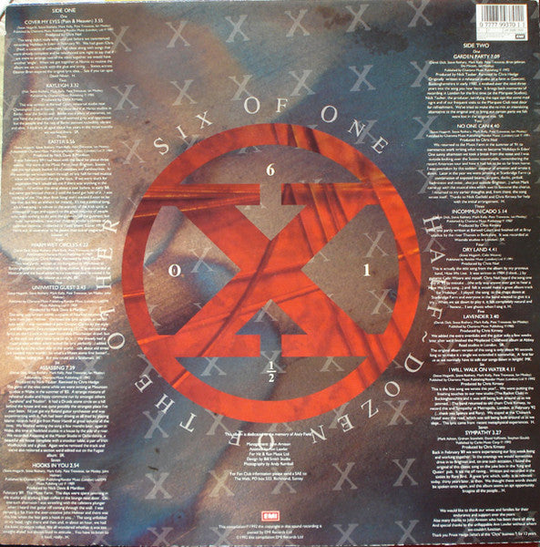 Image of Back Cover of LP - VG+/VG+ - MARILLION, 1982-1992 - A Singles Collection (EMI; EMD1033, UK 1992), ,  - 3926282E