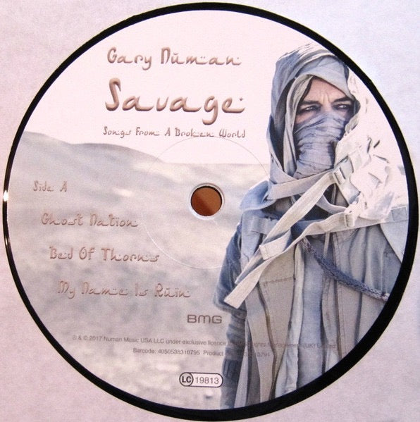 Image of Label Cover of 4124120E: 2xLP - GARY NUMAN, Savage: Songs From A Broken World (BMG  ; 538307451, UK 2017, Gatefold, 2 Inners) Strong VG  VG+/VG