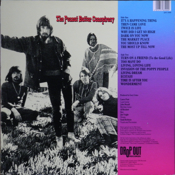 Image of Back Cover of LP - VG/G+ - PEANUT BUTTER CONSPIRACY, Turn On A Friend (Drop Out Records; DO 2000 , UK 1988, Gatefold), ,  - 3926321E