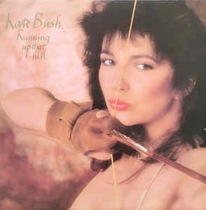 Image of Front Cover of 12" - G+/VG - KATE BUSH, Running Up That Hill (EMI; 12 KB 1, UK 1985, Gold Text Flipback Sleeve), Hairlines, edge & ring wear, top edge seam split,  - 3646022S