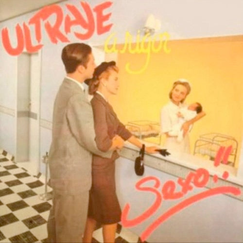 Image of Front Cover of 3824182E: LP - ULTRAJE A RIGOR, Sexo!! (WEA; 670.8002 , Brazil 1987, Inner, Poster) Strong VG, Edge Wear  VG/VG