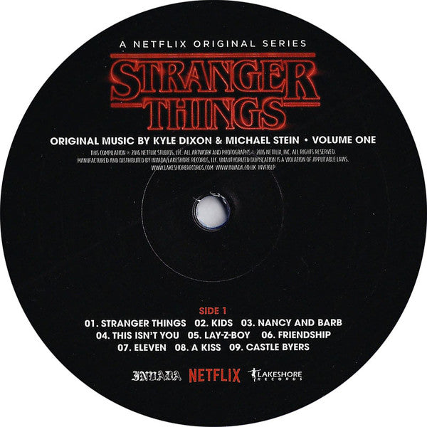Image of Label Cover of 2xLP - VG/VG - KYLE DIXON AND MICHAEL STEIN, Stranger Things - Volume One (Invada; INV176LP, UK 2016, Gatefold, Insert, 1 x Red Vinyl, 1 x Blue Vinyl), Hairlines, ring wear, creased Insert,  - 2846278S