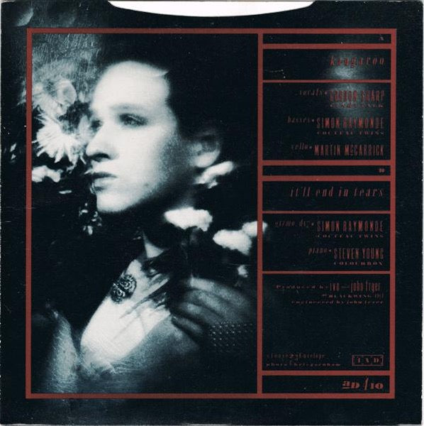 Image of Back Cover of 7" - VG/VG+ - THIS MORTAL COIL, Kangaroo (4AD; AD 410, UK 1984, Picture Sleeve, Red Border Sleeve), Corner Bumps, Scrapes And Scuffs To Sleeve,  - 4226107E