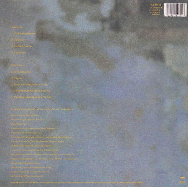 Image of Back Cover of LP - VG+/VG+ - VIRGINIA ASTLEY, Hope In A Darkened Heart (WEA; WX78, UK & Europe 1986, Textured Sleeve, Ryuichi Sakamoto), ,  - 0846338S