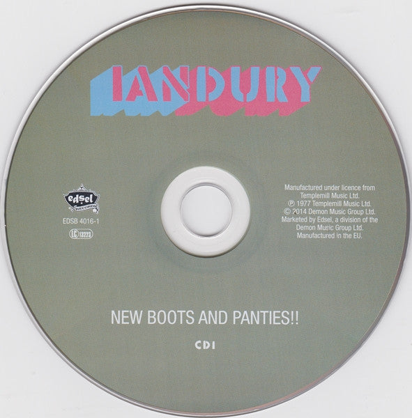 Image of Label Cover of 9xCD - VG+/VG+ - IAN DURY, The Studio Albums Collection (Edsel; EDSB 4016, Europe 2014, Clamshell Box Set, Booklet), ,  - 3216306C
