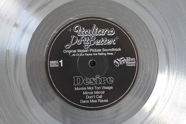 Image of Label Cover of LP - VG+/VG+ - DESIRE, 2 (Italians Do It Better; IDIB019, US 2013 Reissue, Picture Sleeve, Insert, Clear Vinyl), Looks barely played. Still in opened stickered shrink,  - 3626485E