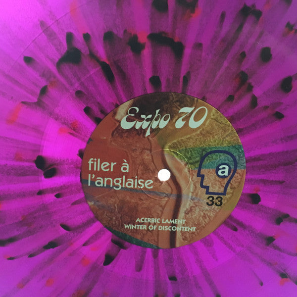 Image of Label Cover of 2624091E: LP - EXPO '70, Filer   L'Anglaise (Deep Distance; DD06, UK 2013, Insert, Purple Vinyl) Light marks only.   VG+/VG