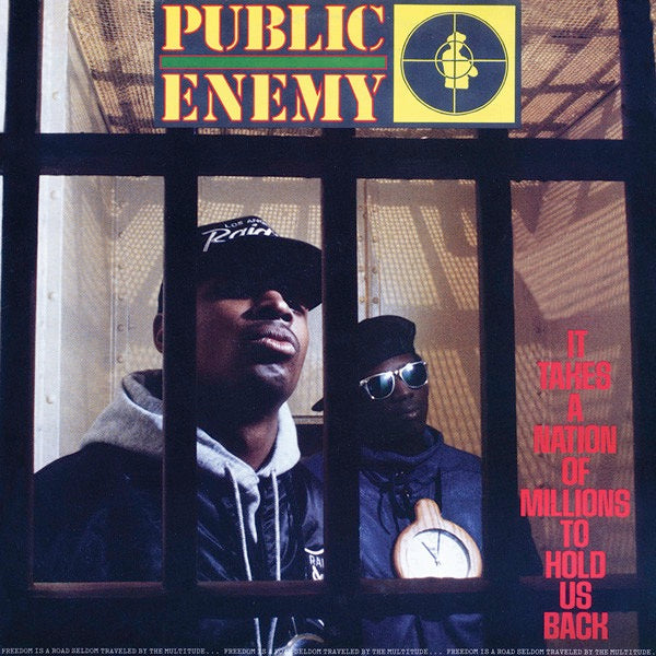 Image of Front Cover of LP - VG/VG+ - PUBLIC ENEMY, It Takes A Nation Of Millions To Hold Us Back (Back To Black; 0600753468210, Europe 2013 Reissue, Inner, 180 Gram Vinyl), Big crease to top right hand corner of sleeve. Still in shrink, opened instore.,  - 3116012C