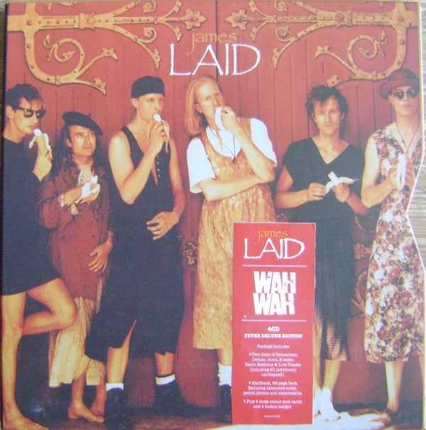 Image of Front Cover of 4555172S: 4xCD - JAMES, Laid & Wah Wah (Universal UMC; 0602547087126, UK 2015, Box Set, Super Deluxe Edition ) minor scuff on spine of sleeve  VG/VG+