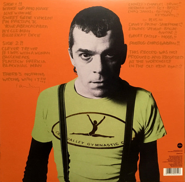 Image of Back Cover of LP - EX/EX - IAN DURY, New Boots and Panties!! (Demon Records; DEMREC226, UK 2017 Reissue, Inner, Orange Vinyl, Sainsburys Exclusive), Seal opened instore, still in hype stickered shrinkwrap.,  - 4146248S