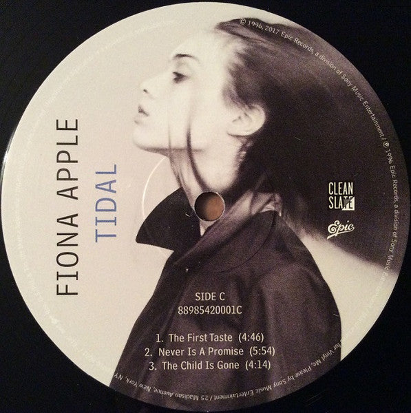 Image of Label Cover of 2xLP - EX/EX - FIONA APPLE, Tidal (Epic; 88985420001, US 2017 Reissue, Gatefold, Booklet, No Inserts, Club Edition, Remastered, 180 gram), ,  - 3946126S