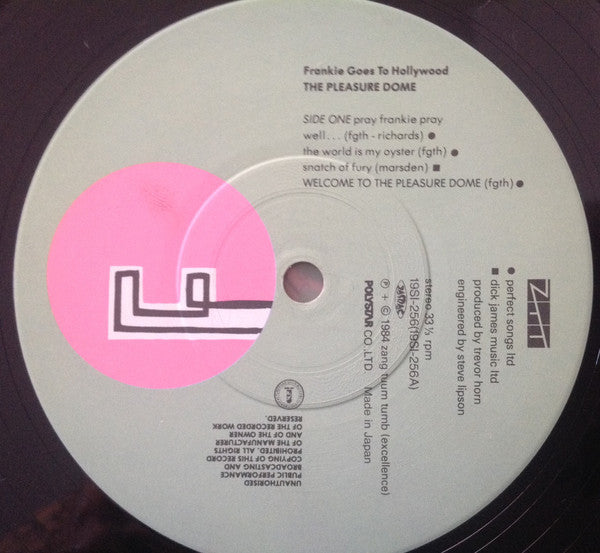 Image of Label Cover of LP - EX/VG+ - FRANKIE GOES TO HOLLYWOOD, Welcome To The Pleasuredome (ZTT; 19SI 256 7, Japan 1984, Gatefold, 2 Inserts , No Stickers, With One OBI), ,  - 4026220E