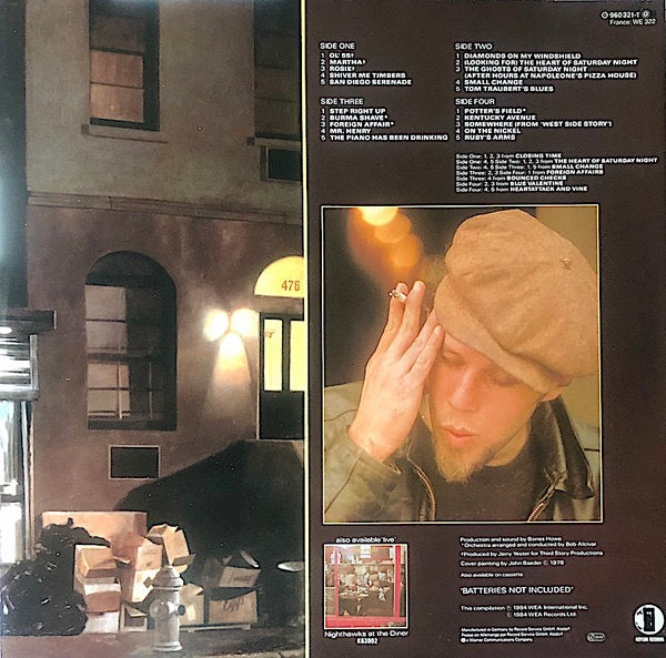 Image of Back Cover of 4624234E: 2xLP - TOM WAITS, Asylum Years (Asylum; 960321-1, Europe 1984, Gatefold,  NO Gema/Biem Box)   VG/VG+