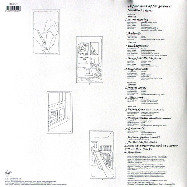 Image of Back Cover of 2xLP - EX/EX - BRIAN ENO, Before And After Science (Virgin; ENO2LP4, Europe 2017 Reissue, Gatefold, Limited Edition, Half-Speed remastered, 45rpm. Includes OBI + Certificate), ,  - 4126022E