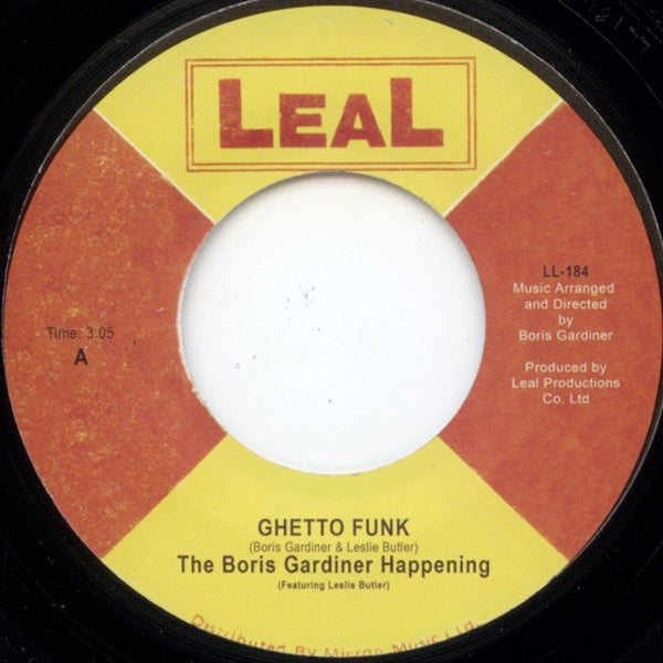 Image of Front Cover of 7" - /EX - THE BORIS GARDINER HAPPENING, Ghetto Funk / Spooky (Leal; LL-184, UK 2006, Plain Sleeve), ,  - 4026097E
