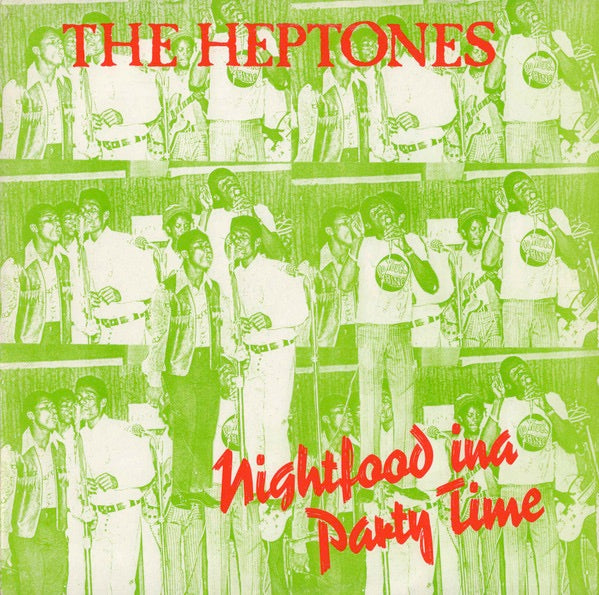 Image of Front Cover of LP - VG+/G+ - THE HEPTONES, Nightfood Inna Party Time (Trench Town; TTLP 0046, Jamaica ), ,  - 3316375C
