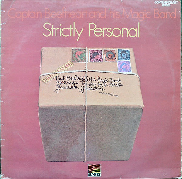 Image of Front Cover of LP - VG/VG - CAPTAIN BEEFHEART AND HIS MAGIC BAND, Strictly Personal (Sunset; SLS50208, UK 1971 Reissue, Textured Sleeve), Edge and Ring Wear, Writing On Label,  - 0746222S
