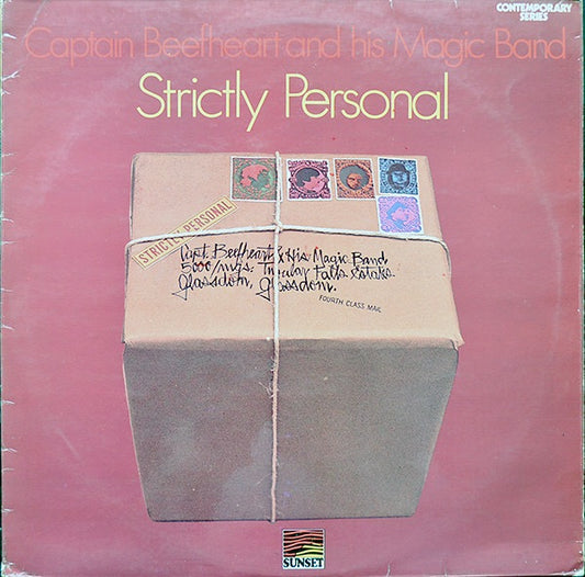Image of Front Cover of LP - VG/VG - CAPTAIN BEEFHEART AND HIS MAGIC BAND, Strictly Personal (Sunset; SLS50208, UK 1971 Reissue, Textured Sleeve), Edge and Ring Wear, Writing On Label,  - 0746222S