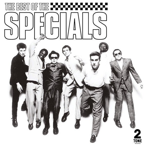 Image of Front Cover of 2xLP - NEW/NEW - THE SPECIALS, The Best Of The Specials (Two-Tone ; CRTTVX1143 , Europe 2019, Picture Sleeve, 2 Inners), , The Best of The Specials covers music that the band recorded between 1979 and 1984. Along with the group's debut single Gangsters, the album also includes both of The Specials' UK number ones: Too Much Too Young (1980) and an extended version of Ghost Town (1981). Also featured are several songs that cracked the UK Top 10, including A Message To You, Rudy, Rat Ra