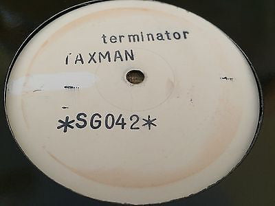 Image of Front Cover of 12" - /G+ - TAXMAN, Terminator (Sir George; SG 042, UK 1980s, White Label Test Pressing, Plain Sleeve, Stamped), Light marks only, plays VG,  - 3646071S