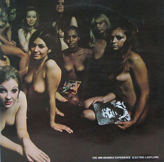 Image of Front Cover of 3614314C: 2xLP - THE JIMI HENDRIX EXPERIENCE, Electric Ladyland (Polydor; 2657 012, UK 1973 Reissue, Matte Howard Printers Gatefold Sleeve, Auto-Coupled) Strong G+, A few small marks to both discs, Mostly clean, Side D Label is missing (May be a pressing fault), Sleeve Sleeve is nicely intact but has some light corner creasing and a sticker stain  VG/G+