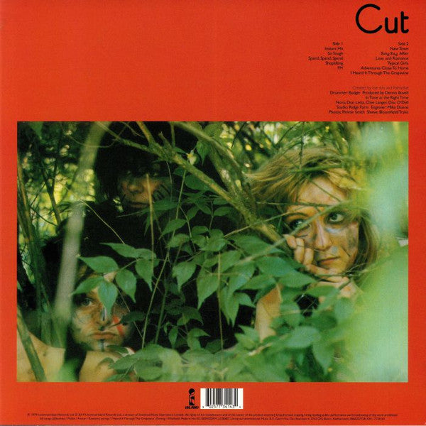 Image of Back Cover of 4213054C: LP - THE SLITS, Cut (Island Records; 7734143, Europe 2019 Reissue, Inner, Bonus Track )   NEW/NEW