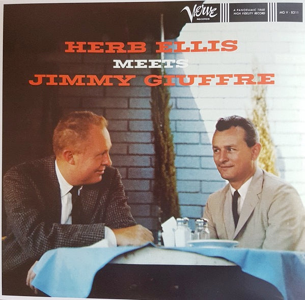 Image of Front Cover of LP - VG+/VG - HERB ELLIS AND JIMMY GIUFFRE, Herb Ellis Meets Jimmy Giuffre (Verve; MG V-8311, UK 2017 Reissue, Booklet, 180 Gram Vinyl), Scuffs,  - 1946234S