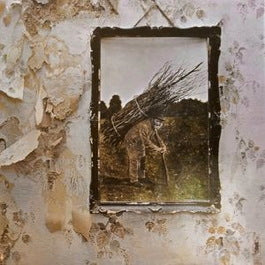 Image of Front Cover of 4644017S: LP - LED ZEPPELIN, Led Zeppelin IV - Untitled (Atlantic Orange & Green; 50 008, Germany 1980s Reissue, Gatefold with W Embossed On Rear Sleeve, Inner, No Barcode, GEMA/BIEM BOX) Nice Price sticker on front cover  VG+/VG+