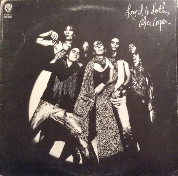 Image of Front Cover of LP - VG/EX - ALICE COOPER, Love It To Death (WB Burbank; K46177, UK 1973 Reissue, Inside Loading Gatefold Sleeve), Sticker Damage To Sleeve,  - 3026120E