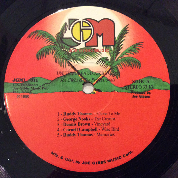 Image of Label Cover of 1954062S: LP - VARIOUS ARTIST, United Dreadlocks Vol. 2 (Joe Gibbs; , UK 2019 Reissue)   NEW/NEW