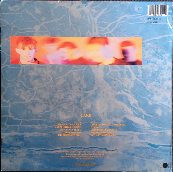 Image of Back Cover of LP - VG/VG - THE TRASH CAN SINATRAS, Cake (Go! Discs; 828 201-1, UK 1990, Inner), Strong VG, Edge Wear,  - 2026214E
