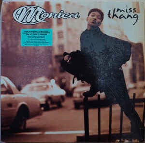 Image of Front Cover of LP - EX/VG - MONICA, Miss Thang (Rowdy Records; 75444-37006-1, US 1995), Light marks only. Sleeve still in shrinkwrap (opened).,  - 3326279E